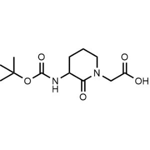 2-(3-((Tert-butoxycarbonyl)amino)-2-oxopiperidin-1-yl)acetic acid|CS-1346911