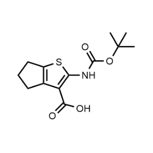 2-((Tert-butoxycarbonyl)amino)-5,6-dihydro-4H-cyclopenta[b]thiophene-3-carboxylic acid|CS-1346917