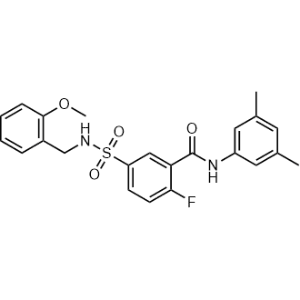 N-(3,5-Dimethylphenyl)-2-fluoro-5-(N-(2-methoxybenzyl)sulfamoyl)benzamide|CS-1346928