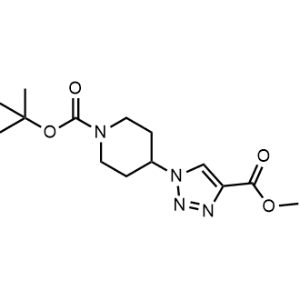 tert-Butyl 4-(4-(methoxycarbonyl)-1H-1,2,3-triazol-1-yl)piperidine-1-carboxylate|CS-1346964