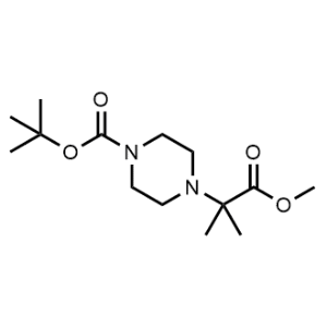 tert-Butyl 4-(1-methoxy-2-methyl-1-oxopropan-2-yl)piperazine-1-carboxylate|CS-1347076