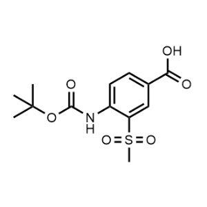 4-((Tert-butoxycarbonyl)amino)-3-(methylsulfonyl)benzoic acid|CS-1347092