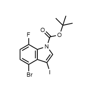 tert-Butyl 4-bromo-7-fluoro-3-iodo-1H-indole-1-carboxylate|CS-1347111