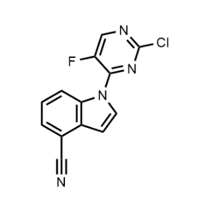 1-(2-Chloro-5-fluoropyrimidin-4-yl)-1H-indole-4-carbonitrile|CS-1347124