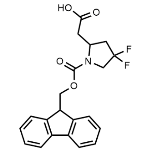 2-(1-(((9H-Fluoren-9-yl)methoxy)carbonyl)-4,4-difluoropyrrolidin-2-yl)acetic acid|CS-1347450