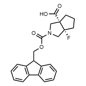 rel-(3aR,6aS)-2-(((9H-Fluoren-9-yl)methoxy)carbonyl)-6a-fluorohexahydrocyclopenta[c]pyrrole-3a(1H)-carboxylic acid|CS-1347471