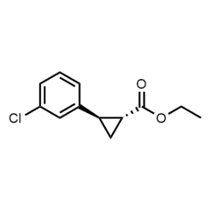 rel-Ethyl (1R,2R)-2-(3-chlorophenyl)cyclopropane-1-carboxylate|CS-1347854
