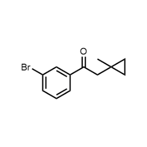 1-(3-Bromophenyl)-2-(1-methylcyclopropyl)ethan-1-one|CS-1347940