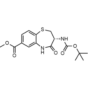 Methyl (R)-3-((tert-butoxycarbonyl)amino)-4-oxo-2,3,4,5-tetrahydrobenzo[b][1,4]thiazepine-7-carboxylate|CS-1347984