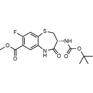 Methyl (R)-3-((tert-butoxycarbonyl)amino)-8-fluoro-4-oxo-2,3,4,5-tetrahydrobenzo[b][1,4]thiazepine-7-carboxylate|CS-1347988