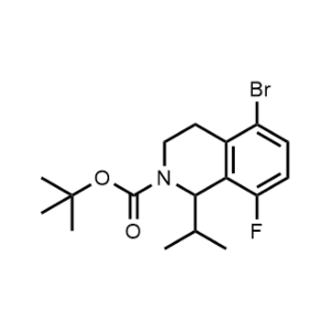 tert-Butyl 5-bromo-8-fluoro-1-isopropyl-3,4-dihydroisoquinoline-2(1H)-carboxylate|CS-1348010