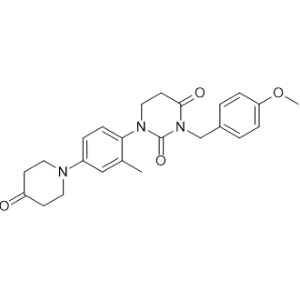 3-(4-Methoxybenzyl)-1-(2-methyl-4-(4-oxopiperidin-1-yl)phenyl)dihydropyrimidine-2,4(1H,3H)-dione|CS-1348645