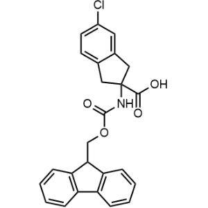 2-((((9H-Fluoren-9-yl)methoxy)carbonyl)amino)-5-chloro-2,3-dihydro-1H-indene-2-carboxylic acid|CS-1348660