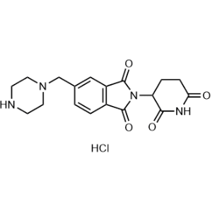 2-(2,6-Dioxopiperidin-3-yl)-5-(piperazin-1-ylmethyl)isoindoline-1,3-dione hydrochloride|CS-1348673