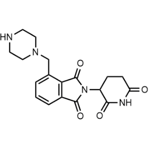 2-(2,6-Dioxopiperidin-3-yl)-4-(piperazin-1-ylmethyl)isoindoline-1,3-dione|CS-1348675