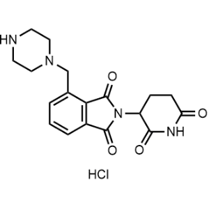2-(2,6-Dioxopiperidin-3-yl)-4-(piperazin-1-ylmethyl)isoindoline-1,3-dione hydrochloride|CS-1348677