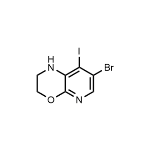 7-Bromo-8-iodo-2,3-dihydro-1H-pyrido[2,3-b][1,4]oxazine|CS-1348685