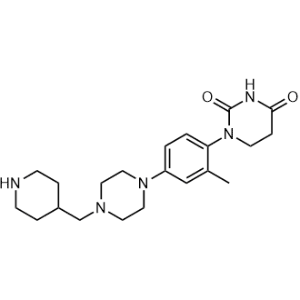 1-(2-Methyl-4-(4-(piperidin-4-ylmethyl)piperazin-1-yl)phenyl)dihydropyrimidine-2,4(1H,3H)-dione|CS-1348688