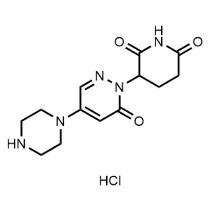 3-(6-Oxo-4-(piperazin-1-yl)pyridazin-1(6H)-yl)piperidine-2,6-dione hydrochloride|CS-1348693