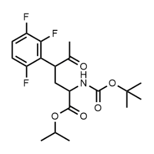 Isopropyl 2-((tert-butoxycarbonyl)amino)-5-oxo-4-(2,3,6-trifluorophenyl)hexanoate Atogipan impurity|CS-1349260