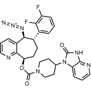 (5S,6S,9R)-5-Azido-6-(2,3-difluorophenyl)-6,7,8,9-tetrahydro-5H-cyclohepta[b]pyridin-9-yl 4-(2-oxo-2,3-dihydro-1H-imidazo[4,5-b]pyridin-1-yl)piperidine-1-carboxylate Remegpam impurity|CS-1349530