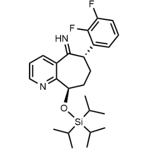 (6S,9R)-6-(2,3-Difluorophenyl)-9-((triisopropylsilyl)oxy)-6,7,8,9-tetrahydro-5H-cyclohepta[b]pyridin-5-imine  Remegpam impurity|CS-1349536