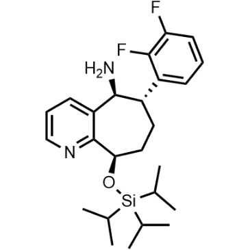 (5S,6S,9R)-6-(2,3-Difluorophenyl)-9-((triisopropylsilyl)oxy)-6,7,8,9-tetrahydro-5H-cyclohepta[b]pyridin-5-amine|CS-1349581