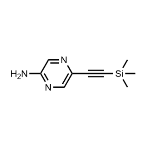 5-((Trimethylsilyl)ethynyl)pyrazin-2-amine Upatini impurity|CS-1349848