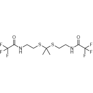 N,N'-((Propane-2,2-diylbis(sulfanediyl))bis(ethane-2,1-diyl))bis(2,2,2-trifluoroacetamide)|CS-1350259
