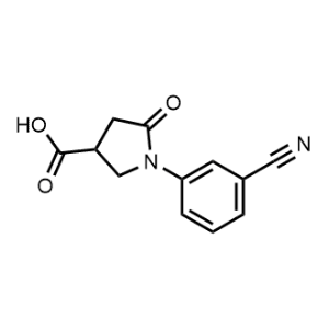 1-(3-Cyanophenyl)-5-oxopyrrolidine-3-carboxylic acid|CS-1350292