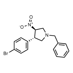 (3S,4R)-1-Benzyl-3-(4-bromophenyl)-4-nitropyrrolidine|CS-1350370