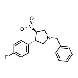 (3S,4R)-1-Benzyl-3-(4-fluorophenyl)-4-nitropyrrolidine|CS-1350377
