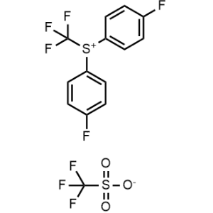 Bis(4-fluorophenyl)(trifluoromethyl)sulfonium trifluoromethanesulfonate|CS-1350451