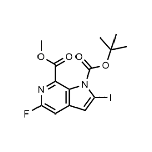 1-(tert-Butyl) 7-methyl 5-fluoro-2-iodo-1H-pyrrolo[2,3-c]pyridine-1,7-dicarboxylate|CS-1350714