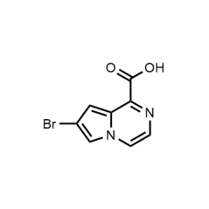7-Bromopyrrolo[1,2-a]pyrazine-1-carboxylic acid|CS-1350716