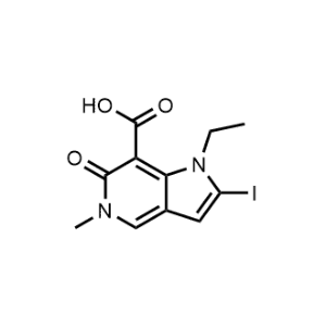 1-Ethyl-2-iodo-5-methyl-6-oxo-5,6-dihydro-1H-pyrrolo[3,2-c]pyridine-7-carboxylic acid|CS-1350718