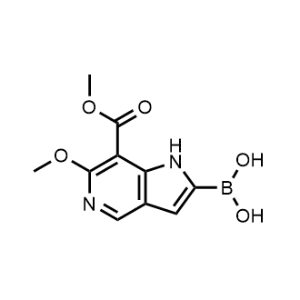 (6-Methoxy-7-(methoxycarbonyl)-1H-pyrrolo[3,2-c]pyridin-2-yl)boronic acid|CS-1350870