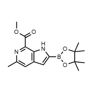 Methyl 5-methyl-2-(4,4,5,5-tetramethyl-1,3,2-dioxaborolan-2-yl)-1H-pyrrolo[2,3-c]pyridine-7-carboxylate|CS-1350886