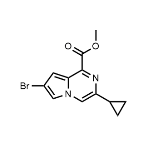 Methyl 7-bromo-3-cyclopropylpyrrolo[1,2-a]pyrazine-1-carboxylate|CS-1350893