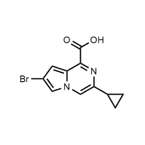 7-Bromo-3-cyclopropylpyrrolo[1,2-a]pyrazine-1-carboxylic acid|CS-1350981