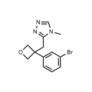3-((3-(3-Bromophenyl)oxetan-3-yl)methyl)-4-methyl-4H-1,2,4-triazole|CS-1351253