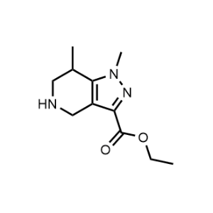 Ethyl 1,7-dimethyl-4,5,6,7-tetrahydro-1H-pyrazolo[4,3-c]pyridine-3-carboxylate|CS-1351267
