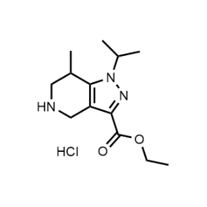 Ethyl 1-isopropyl-7-methyl-4,5,6,7-tetrahydro-1H-pyrazolo[4,3-c]pyridine-3-carboxylate hydrochloride|CS-1351279
