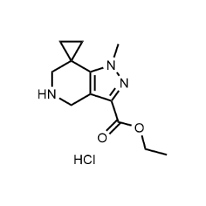 Ethyl 1'-methyl-1',4',5',6'-tetrahydrospiro[cyclopropane-1,7'-pyrazolo[4,3-c]pyridine]-3'-carboxylate hydrochloride|CS-1351280