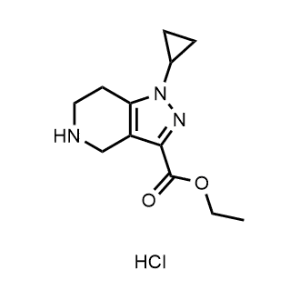 Ethyl 1-cyclopropyl-4,5,6,7-tetrahydro-1H-pyrazolo[4,3-c]pyridine-3-carboxylate hydrochloride|CS-1351282