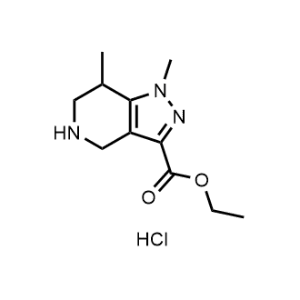Ethyl 1,7-dimethyl-4,5,6,7-tetrahydro-1H-pyrazolo[4,3-c]pyridine-3-carboxylate hydrochloride|CS-1351289
