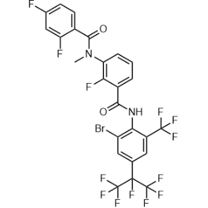 N-(3-((2-Bromo-4-(perfluoropropan-2-yl)-6-(trifluoromethyl)phenyl)carbamoyl)-2-fluorophenyl)-2,4-difluoro-N-methylbenzamide|CS-1351316