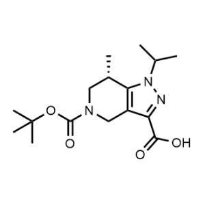 (S)-5-(tert-Butoxycarbonyl)-1-isopropyl-7-methyl-4,5,6,7-tetrahydro-1H-pyrazolo[4,3-c]pyridine-3-carboxylic acid|CS-1351338