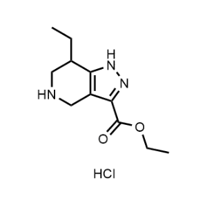 Ethyl 7-ethyl-4,5,6,7-tetrahydro-1H-pyrazolo[4,3-c]pyridine-3-carboxylate hydrochloride|CS-1351345