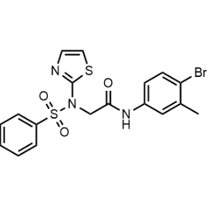 N-(4-Bromo-3-methylphenyl)-2-(N-(thiazol-2-yl)phenylsulfonamido)acetamide|CS-1351366